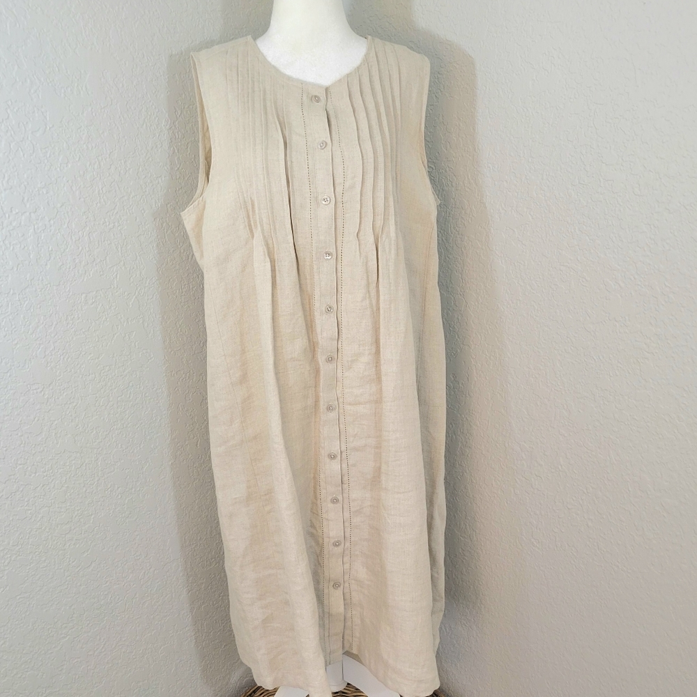 LL Bean Linen Shift Dress